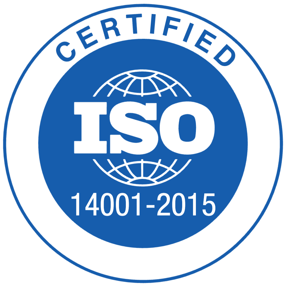 ISO 14001:2015 certification logo