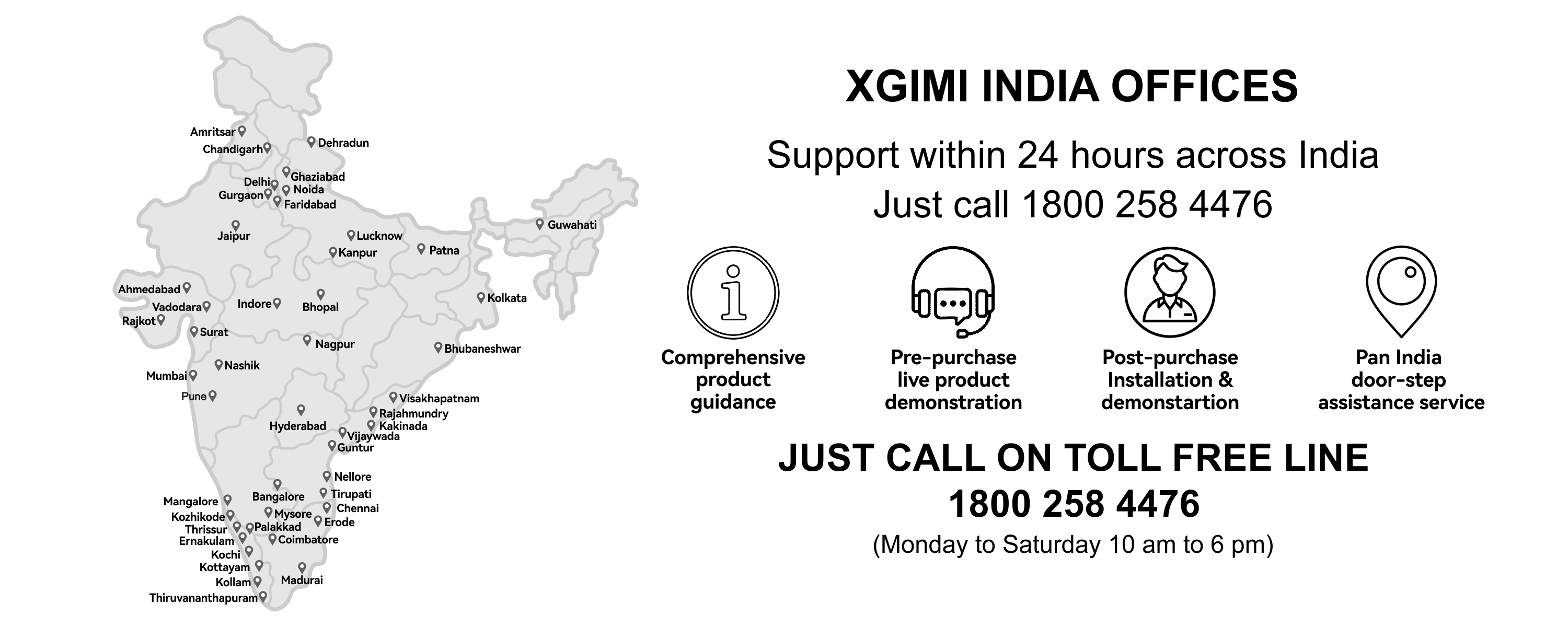 XGIMI Customer Services, Warranty and Pan-India Support